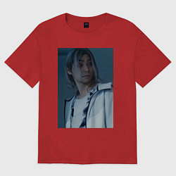 Футболка оверсайз женская Алиса в пограничье Чишия, цвет: красный