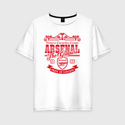 Женская футболка оверсайз Arsenal 1886