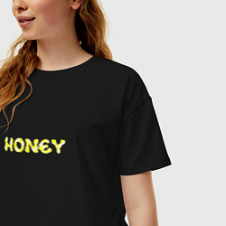 Футболка оверсайз женская Honey, цвет: черный — фото 2