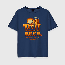 Женская футболка оверсайз Duff beer brewing