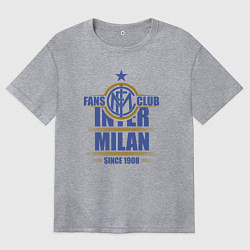 Женская футболка оверсайз Inter Milan fans club