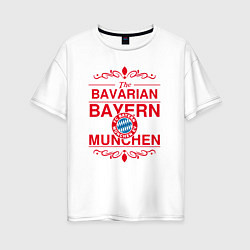 Женская футболка оверсайз Bavarian Bayern