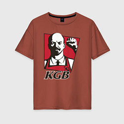 Женская футболка оверсайз KGB Lenin