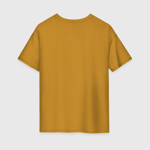 Женская футболка оверсайз Тетрис цветной / Горчичный – фото 2