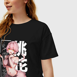 Футболка оверсайз женская Tao Fa, цвет: черный — фото 2