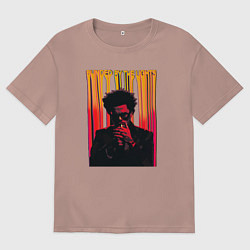 Футболка оверсайз женская Blinded by the lights, цвет: пыльно-розовый