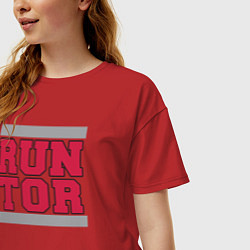 Футболка оверсайз женская Run Toronto Raptors, цвет: красный — фото 2