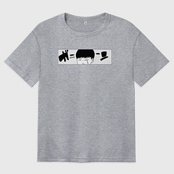 Футболка оверсайз женская Mash panic, цвет: меланж