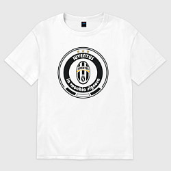Футболка оверсайз женская Juventus club, цвет: белый