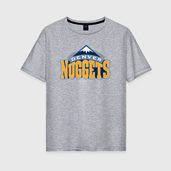 Женская футболка оверсайз Denver Nuggets