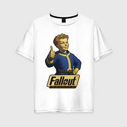 Женская футболка оверсайз Real vault boy