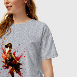 Футболка оверсайз женская Street Fighter 6 Marisa, цвет: меланж — фото 2