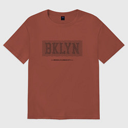 Футболка оверсайз женская Brooklyn Urban City, цвет: кирпичный