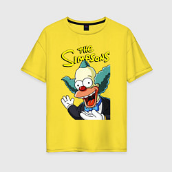 Женская футболка оверсайз Krusty the clown