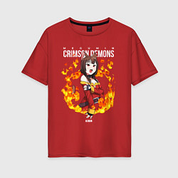 Женская футболка оверсайз Kono Subarashii Megumin