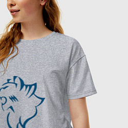 Футболка оверсайз женская Логотип Sitrak, цвет: меланж — фото 2