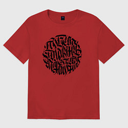 Футболка оверсайз женская Победа коммунизма, цвет: красный