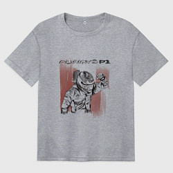 Футболка оверсайз женская Always P1 black, цвет: меланж