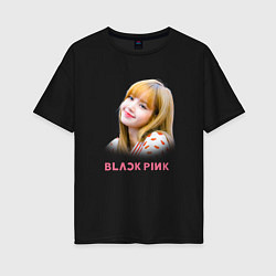 Футболка оверсайз женская Lisa Blackpink, цвет: черный