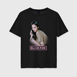 Женская футболка оверсайз Jennie Blackpink