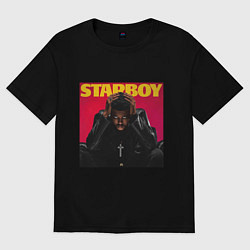 Футболка оверсайз женская The hills, цвет: черный