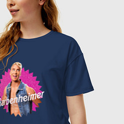 Футболка оверсайз женская Барбигеймер Роберт, цвет: тёмно-синий — фото 2