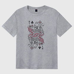 Футболка оверсайз женская King of the cross, цвет: меланж