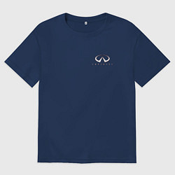 Футболка оверсайз женская Infiniti G37 Stance V4, цвет: тёмно-синий