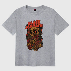 Футболка оверсайз женская Черный саббат, цвет: меланж