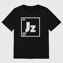 Футболка оверсайз женская Jazz 1917, цвет: черный