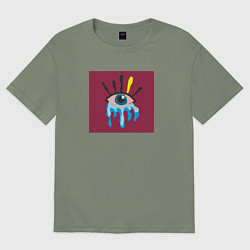 Футболка оверсайз женская Все эмоции, цвет: авокадо