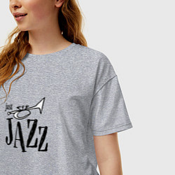 Футболка оверсайз женская Just Jazz, цвет: меланж — фото 2