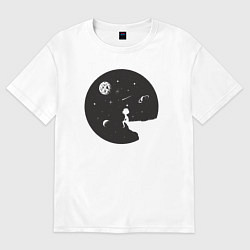Футболка оверсайз женская Dreaming boy, цвет: белый