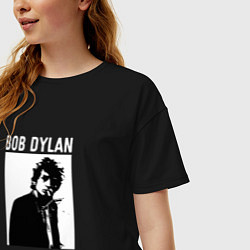 Футболка оверсайз женская Tribute to Bob Dylan, цвет: черный — фото 2