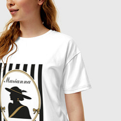 Футболка оверсайз женская Марианна, цвет: белый — фото 2