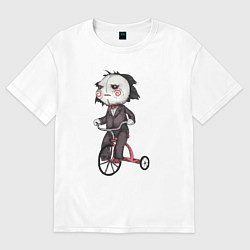 Футболка оверсайз женская Saw bike, цвет: белый