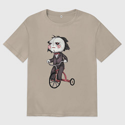 Женская футболка оверсайз Saw bike