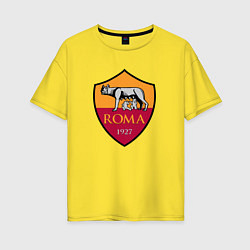 Футболка оверсайз женская Roma sport fc, цвет: желтый