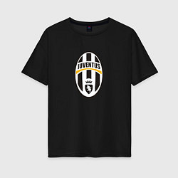 Футболка оверсайз женская Juventus sport fc, цвет: черный