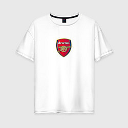 Футболка оверсайз женская Arsenal fc sport club, цвет: белый