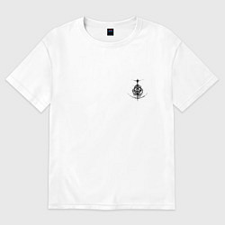 Футболка оверсайз женская Знак из Elden Ring - мини, цвет: белый