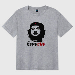 Футболка оверсайз женская Dave Gahan from Depeche Mode - Depe Che, цвет: меланж