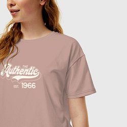 Футболка оверсайз женская Authentic 1966, цвет: пыльно-розовый — фото 2
