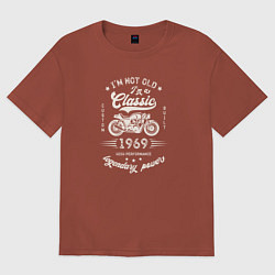 Футболка оверсайз женская Классика 1969, цвет: кирпичный