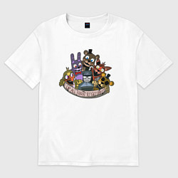 Футболка оверсайз женская Команда ФНАФ, цвет: белый