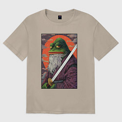 Футболка оверсайз женская Pepe samurai, цвет: миндальный