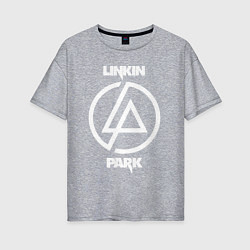 Женская футболка оверсайз Linkin Park logo