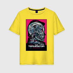 Футболка оверсайз женская Terminator 1, цвет: желтый