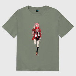 Футболка оверсайз женская Студентка Зеро Ту, цвет: авокадо