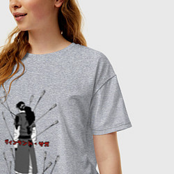 Футболка оверсайз женская Торс, цвет: меланж — фото 2